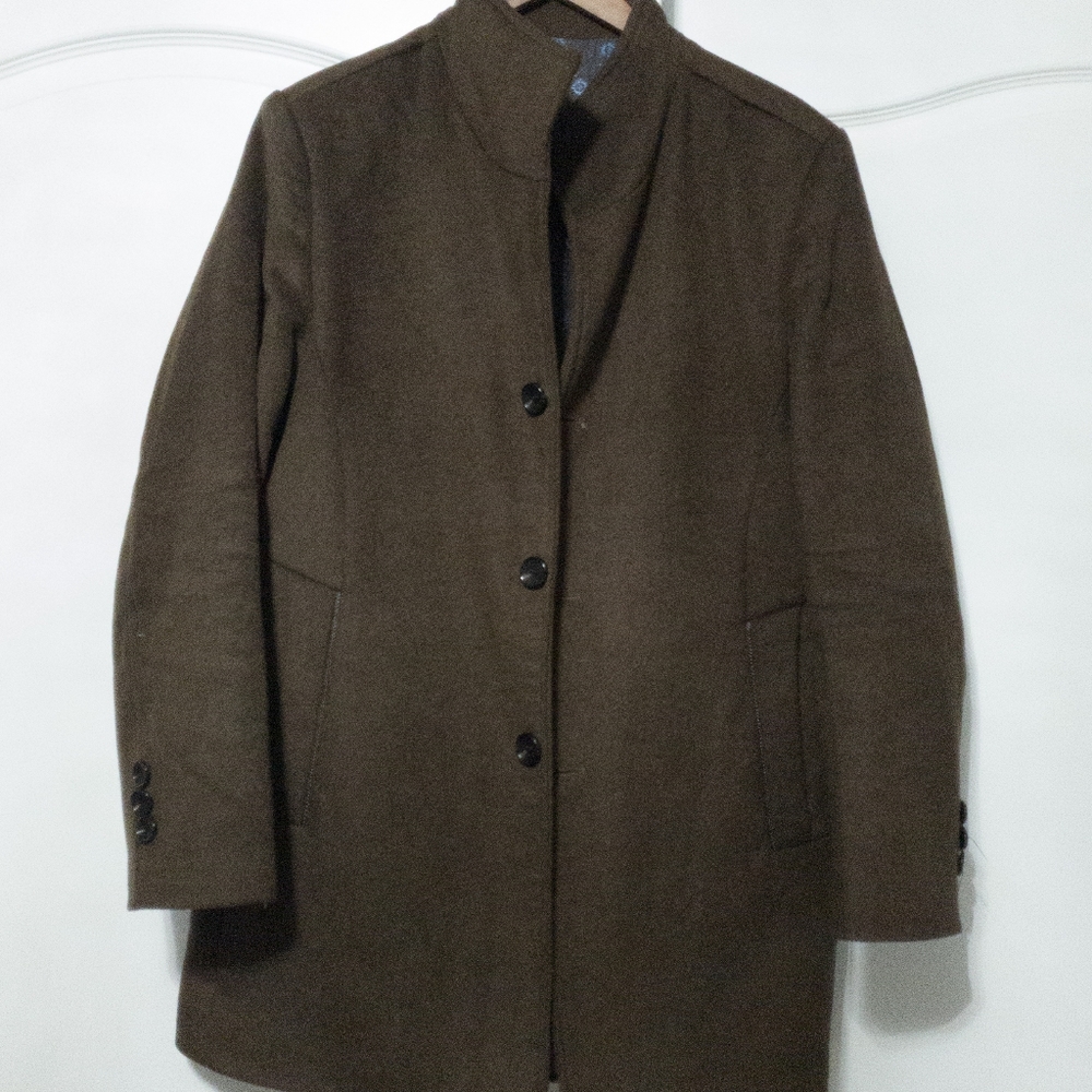 Brown Wool Peacoat